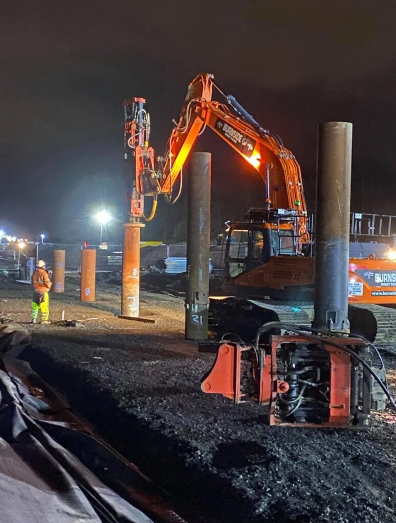 Mini piling services in Merton with operator and equipment
